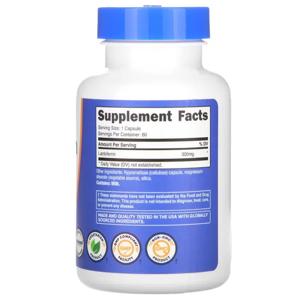 Nutricost Lactoferrin 300 mg Capsules